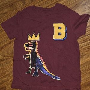 Old Navy Maroon Dinosaur Graphic Tee